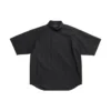 Tape Type-t-shirt met korte mouwen en tape-effect, ruime pasvorm “Black” 738761TNM601000