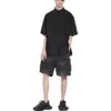 Tape Type-t-shirt met korte mouwen en tape-effect, ruime pasvorm “Black” 738761TNM601000