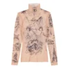Tat-top met lange mouwen “Light Beige” 7928434E1B59500