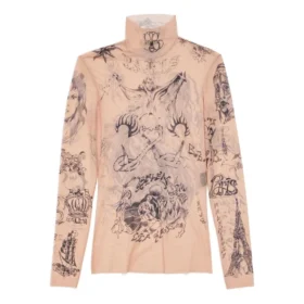 Tat-top met lange mouwen “Light Beige” 7928434E1B59500