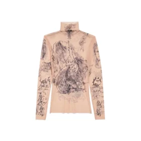 Tat-top met lange mouwen “Light Beige” 7928434E1B59500
