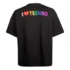 Tech met korte mouwen, unisex, zwart 556133TDV201000
