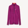 Techwear-bodysuit met lange mouwen voor dames in violet/oranje