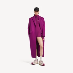 Techwear-bodysuit met lange mouwen voor dames in violet/oranje