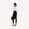 Techwear-cocoon-Hoodie voor dames in wit
