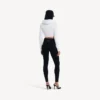Techwear-cocoon-Hoodie voor dames in wit