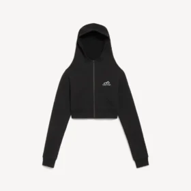 Techwear-cocoonhoodie voor dames in zwart