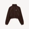 Techwear-jass voor dames in de kleur moka