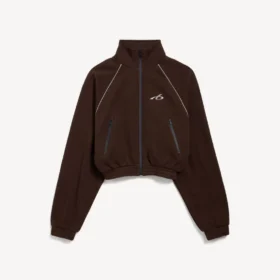 Techwear-jass voor dames in de kleur moka