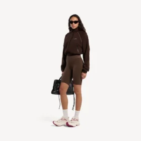 Techwear-jass voor dames in de kleur moka