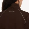Techwear-jass voor dames in de kleur moka