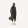 Techwear-poncho voor heren in zwart