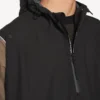 Techwear-poncho voor heren in zwart