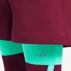 Techwear-short voor heren in bordeauxrood/aqua