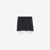 Techwear-short voor heren in marineblauw/wit