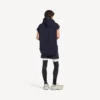 Techwear-short voor heren in marineblauw/wit