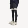 Techwear-short voor heren in marineblauw/wit