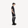 Techwear-T-shirt met korte mouwen voor heren in marineblauw/wit