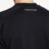 Techwear-T-shirt met korte mouwen voor heren in marineblauw/wit