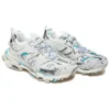 Track 1.0 Sneakers “Wit-blauw mesh en nylon graffiti” 542023W3SRA9014