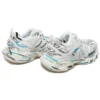 Track 1.0 Sneakers “Wit-blauw mesh en nylon graffiti” 542023W3SRA9014