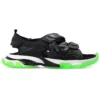 Track-Sandalen “Clear Sole Black Green White” 655954W2CC41038