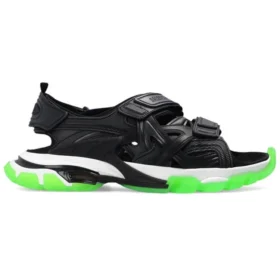 Track-Sandalen “Clear Sole Black Green White” 655954W2CC41038