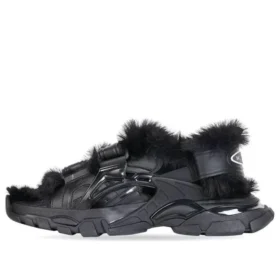 Track-Sandalen “Fake Fur Black” 668560W3CQ31000