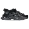 Track-Sandalen “Fake Fur Black” 668560W3CQ31000