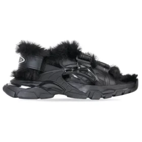 Track-Sandalen “Fake Fur Black” 668560W3CQ31000