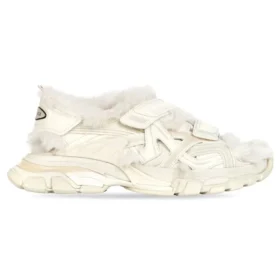 Track-Sandalen “Fake Fur White” 668560W3CQ39700