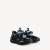 Track-shirt-Sneaker voor heren in zwart/blauw