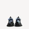 Track-shirt-Sneaker voor heren in zwart/blauw