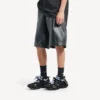 Track-shirt-Sneaker voor heren in zwart/blauw