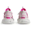 Track Sock Sneakers “Wit en neonroze gebreid en nylon” 736328W3SKC9055