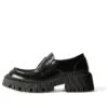 Tractor Loafers “Zwart glad kalfsleer” 760433WA8E91000