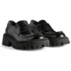 Tractor Loafers “Zwart glad kalfsleer” 760433WA8E91000