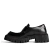 Tractor Loafers “Zwart glad kalfsleer” 760439WA8E91000