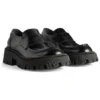 Tractor Loafers “Zwart glad kalfsleer” 760439WA8E91000