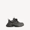 Triple S canvas sneaker voor heren in zwart