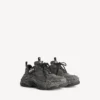 Triple S canvas sneaker voor heren in zwart