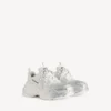 Triple S Glitter Spray-Sneaker voor dames in wit/zilver