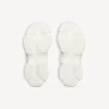 Triple S Glitter Spray-Sneaker voor dames in wit/zilver