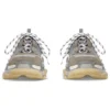 Triple S-muiltjes “Grijsblauw met dubbel schuim en mesh” 755687W3SM11259