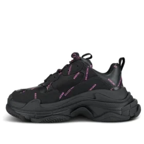 Triple S-Sneaker “All Over Logo – Black Pink” 524039W2FA11050