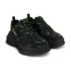 Triple S-Sneaker “Allover Logo – Zwart Fluo Geel” 536737W2FA11070