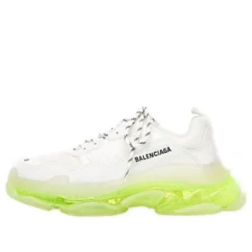 Triple S-Sneaker “Clear Sole – White Fluo Yellow” 541624W2FR19073