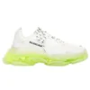 Triple S-Sneaker “Clear Sole – White Fluo Yellow” 541624W2FR19073