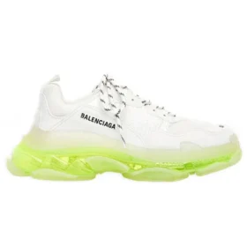 Triple S-Sneaker “Clear Sole – White Fluo Yellow” 541624W2FR19073