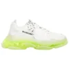 Triple S-Sneaker “Clear Sole – White Fluo Yellow” 544351W2FR19073